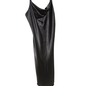 bebe Sleek Black‎ Backless Night Gown